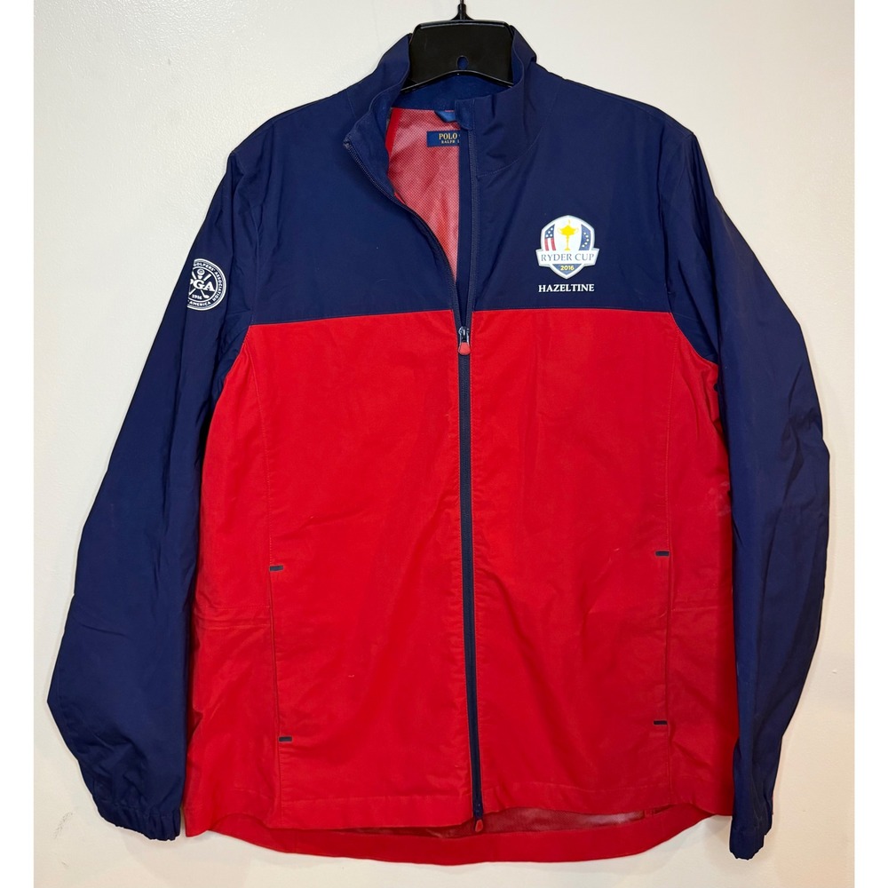 Polo Golf Ralph Lauren Ryder Cup 2016 Hazeltine Jacket Mens Large Navy Red PGA